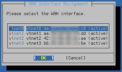 pfSense interfaces