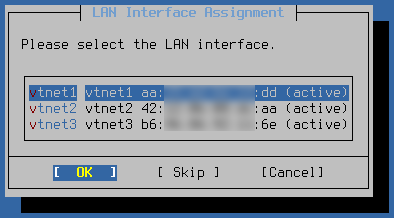 pfSense lan config