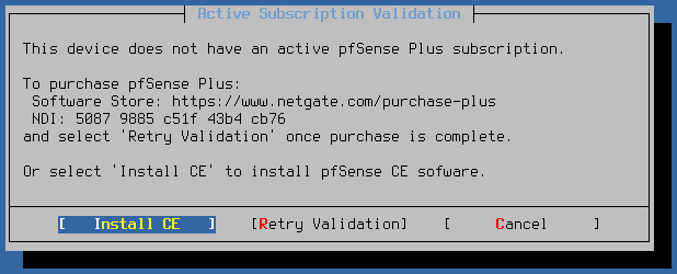 installing pfSense CE
