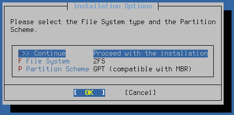 ZFS filesystem for pfSense